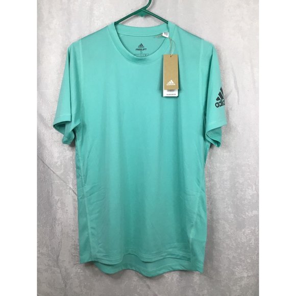 Adidas Primegreen Freelift Aeroready Teal Athletic Tee Shirt Men's Small - Picture 4 of 10